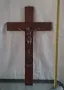 Стенен кръст Исус INRI 1950 г, снимка 1