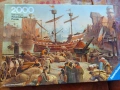 Пъзел "At the Harbour” Ravensburger 1982г. 2000 части, снимка 1