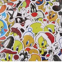 40 бр  Туити tweety Looney Tunes самозалепващи лепенки стикери за украса декор картонена торта и др, снимка 2 - Други - 33502475