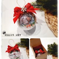Коледна топка с Ваша снимка и персонализиран надпис, снимка 10 - Коледни подаръци - 43158527