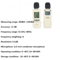 Уред за измерване на нивото на звука , снимка 4 - Друга електроника - 26398713
