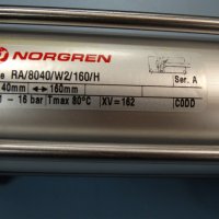 Пневматичен цилиндър Norgren RA/8040/W2/160/H, снимка 5 - Хидравлични и пневматични чукове - 28448554
