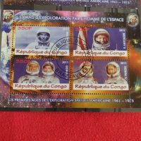 Пощенски марки чиста комплектна серия КОСМОС поща Конго за колекция декорация 29512, снимка 6 - Филателия - 37722789