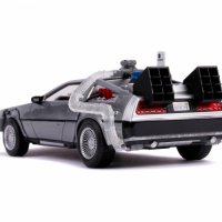 Jada 253255021 Back Delorean (Future) Die-cast Toy Time Machine Car, снимка 6 - Коли, камиони, мотори, писти - 44126667