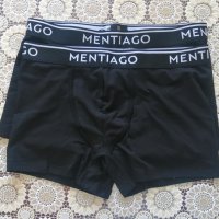 Луксозни мъжки боксерки на водещата германска марка Mentiago Размери: S - 70-77 см. М - 81-86 см. L , снимка 1 - Бельо - 37783194