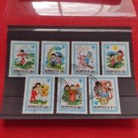 Пощенски марки чиста комплектна серия Детство Монголия редки за колекция - 22570, снимка 8 - Филателия - 36651847