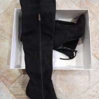 Дамски ботуши черен  велур 65 см , снимка 3 - Дамски ботуши - 43893870