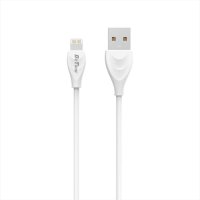Кабел за данни и зареждане USB - Lightning (iPhone) 1.0m, Бял - DeTech, снимка 1 - USB кабели - 43351750