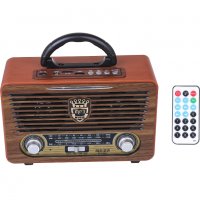 Ретро( Винтидж)Радио Meier M-111BT FM, Bluetooth USB SD AUX, снимка 4 - Bluetooth тонколони - 26776522