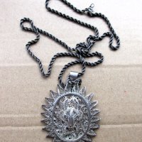 сребърен медальон - 31, снимка 3 - Колиета, медальони, синджири - 43378412