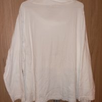 Макси бяла памучна блуза, снимка 2 - Блузи с дълъг ръкав и пуловери - 43365277