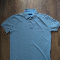 Tommy Hilfiger Grey Polo Shirt - страхотна мъжка тениска КАТО НОВА, снимка 5 - Тениски - 38055206