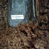 официално луксозно кожено палто леонардо италия100% оригинал , снимка 4 - Палта, манта - 27308135