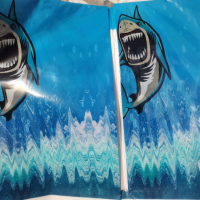 Акула Акули shark синя найлонова покривка за парти рожден ден, снимка 1 - Покривки за маси - 36533900