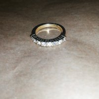 Позлатен дамски пръстен , снимка 2 - Пръстени - 43525547