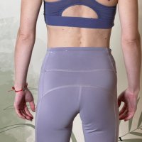 KIMJALY Women's Dynamic Yoga Shorts - Purple, снимка 2 - Спортни екипи - 43146242