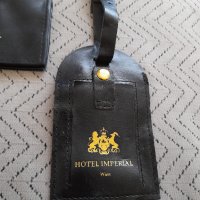 Старо портмоне,етикетник за багаж Hotel Imperial Wien, снимка 2 - Антикварни и старинни предмети - 32584140