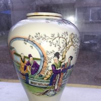 Голяма стара антикварна ваза Calco in Taiwan, снимка 3 - Антикварни и старинни предмети - 35141808