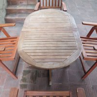 Скандинавско производство-  тиково дърво ,маса,стол, снимка 5 - Градински мебели, декорация  - 39577834