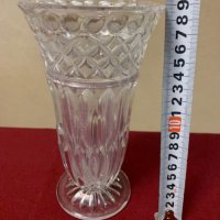 Красива старинна кристална ваза-Царство България, снимка 3 - Антикварни и старинни предмети - 35133441