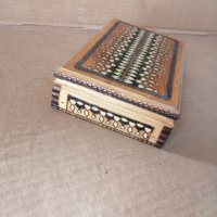 Стара дървена кутия за цигари – табакера, снимка 3 - Антикварни и старинни предмети - 35291033