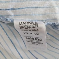 Дамска риза с дълъг ръкав от лен  Marks & Spencer, снимка 6 - Ризи - 25682711