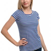 Нова дамска класическа моряшка тениска с трансферен печат Котва, снимка 6 - Тениски - 27952487