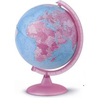 Светещ глобус Nova Rico – Розов свят, 26 cm, на български език Код: 1587, снимка 1 - Ученически пособия, канцеларски материали - 37479295