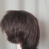 Резервирани Oriob Кестенява къса ,права перука , снимка 2 - Аксесоари за коса - 38338484