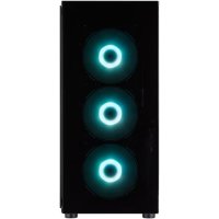 Нова КУТИЯ FSP CMT340 PLUS TG ATX MID TOWER, ЧЕРНА, снимка 2 - Геймърски - 43001868