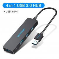 VENTION 4-портов USB 3.0 хъб, снимка 1 - Кабели и адаптери - 35392455