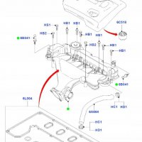 Оригинал Тампон, преден капак FORD C-MAX, FOCUS C-MAX, FOCUS II, GALAXY, KUGA I, MONDEO IV, S-MAX, снимка 4 - Части - 32547994