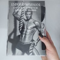 Мъжки боксерки комплект от 3 броя реплика на Armani ❤️, снимка 3 - Бельо - 37180418
