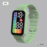 ⌚ Нов LED електронен часовник H1 сензорен екран.⌚
, снимка 4 - Дамски - 44884865