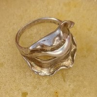 Масивен дизайнерски сребърен пръстен проба 925 и Житен клас , снимка 4 - Пръстени - 42988584