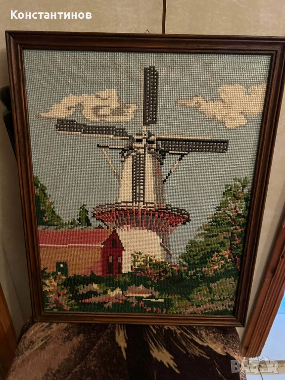 Гоблени "Вятърна мелница" и "Четящата", снимка 1