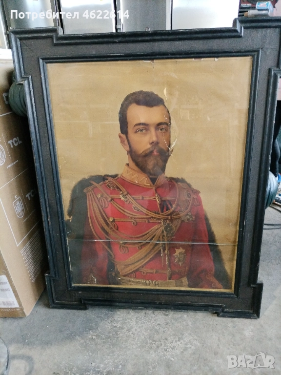 СТАРА ЛИТОГРАФИЯ НА РУСКИЯ ЦАР НИКОЛАЙ ВТОРИ, снимка 1