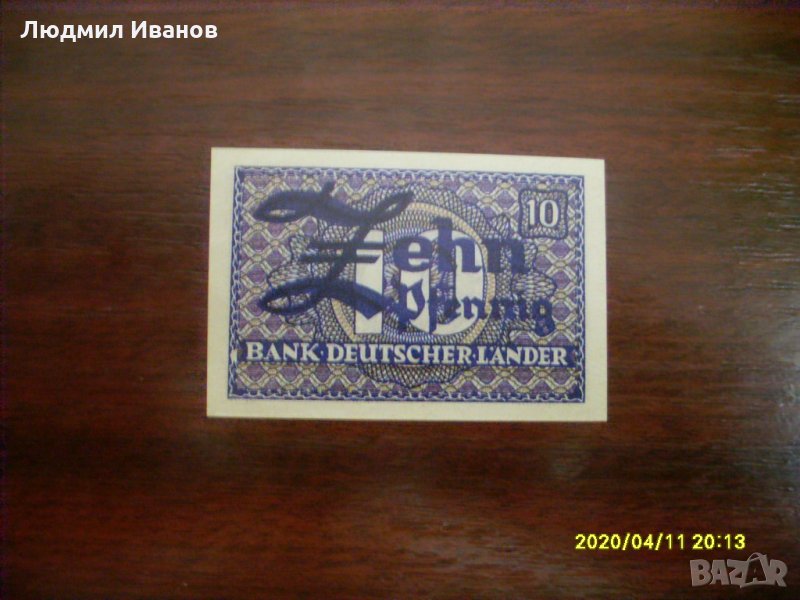 ГЕРМАНИЯ - 10 ПФЕНИГА 1948 РЕПРОДУКЦИЯ, снимка 1