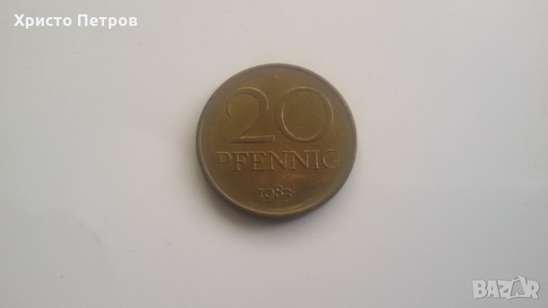 ГДР 1983 - 20 ПФЕНИГА, снимка 1