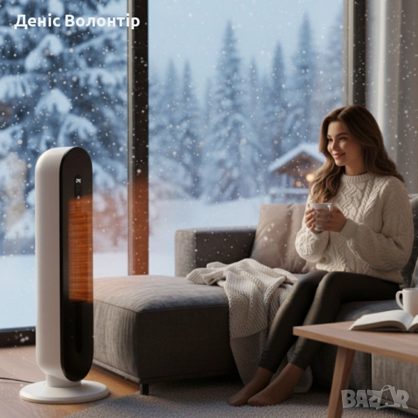 Hotvex Tower Heater  – Вертикалният отоплител, който стопля дома ти за минути, без излишен разход на, снимка 1