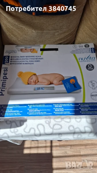 Електронна везна / кантар за бебе Nuvita, снимка 1