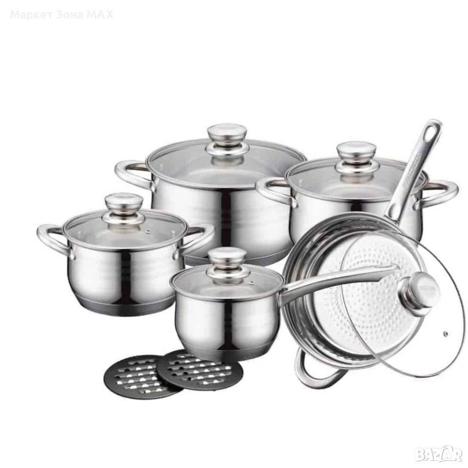 Royalty Line RL-1232 – Комплект от 12 части, с капаци и многослойно дъно, снимка 1