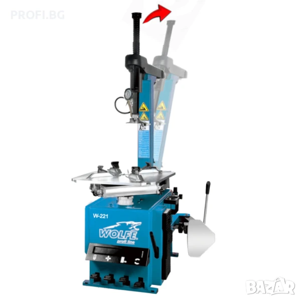 Монтаж демонтаж машина до 24 цола с падащо рамо, снимка 1