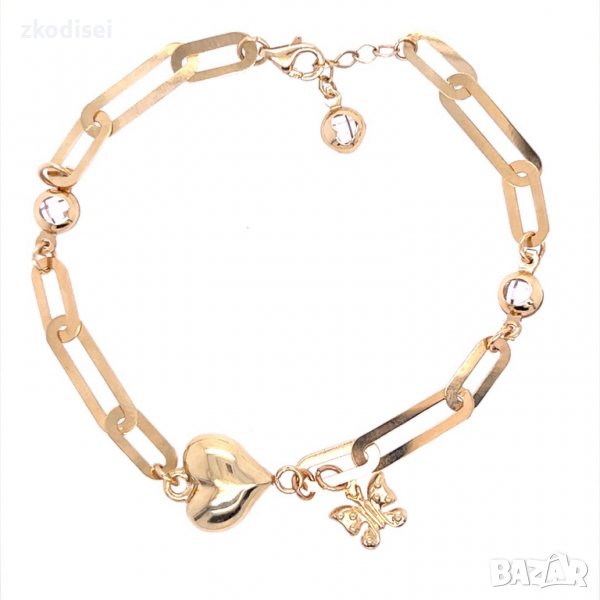 Златна дамска гривна 4,44гр. 20см. 14кр. проба:585 модел:10004-5, снимка 1