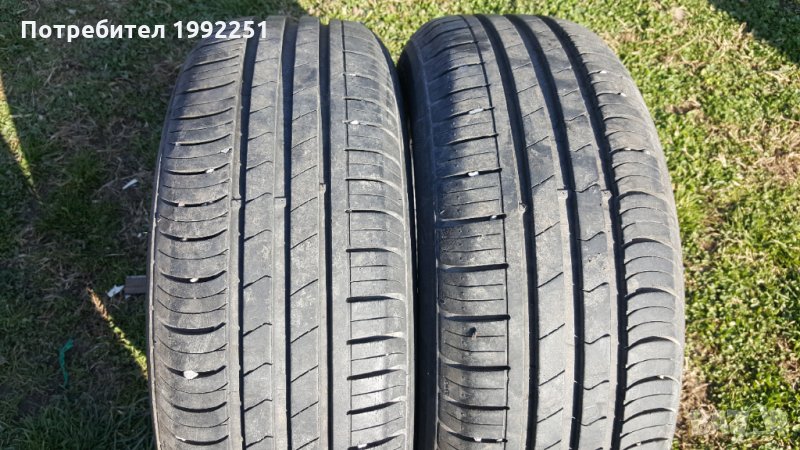 2бр летни гуми 185/60R14. Hankook KinergyEco. DOT 3113. 6.5мм дълбочина на шарката. Цената е за комп, снимка 1