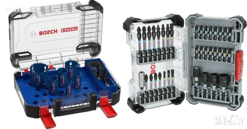 EXPERT Комплект боркорони за дърво и метал Tough Material Carbide mm 9 бр. + Комплект магнитни ударн, снимка 1