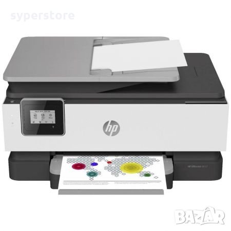 Принтер Мастиленоструен Мултифункционален 3 в 1 Цветен HP OfficeJet 8012E AiO Копир Принтер и Скенер, снимка 1