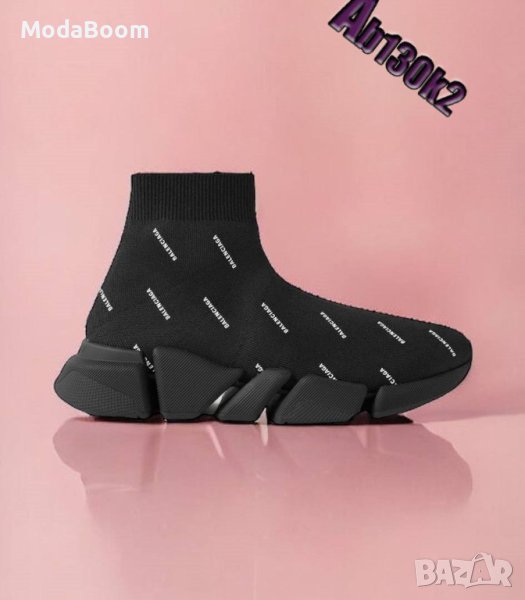 💥Balenciaga уникални стилни дамски черни обувки💥, снимка 1