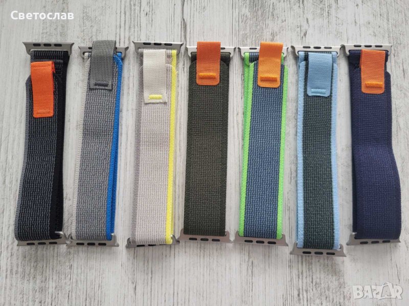 Текстилна каишка за Apple Watch Ultra 8 7 6 5 4 3 49mm/45mm/44mm/42mm, снимка 1