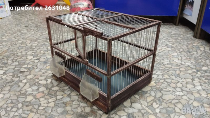 дървена клетка за птици папагали , снимка 1
